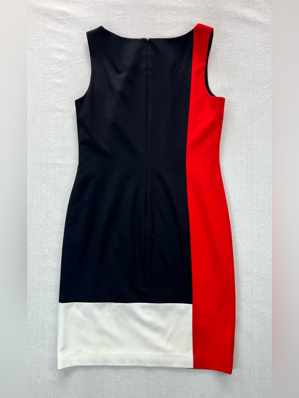 Ralph Lauren Women’s Y2K Black, Red & White Colorblock Midi Sheath Dress - 8 - Picture 3 of 8